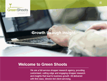 Tablet Screenshot of greenshootsresearch.com